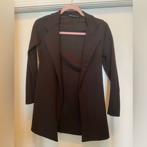 Black Longline Blazer